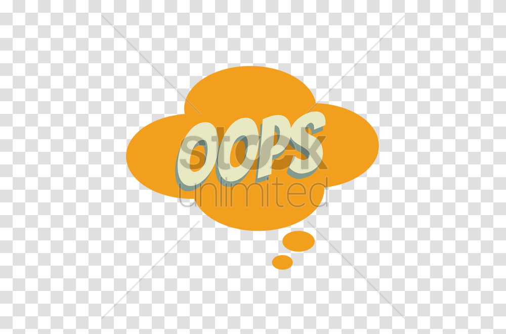Oops Comic Speech Bubble Vector Image, Animal, Invertebrate, Insect, Food Transparent Png