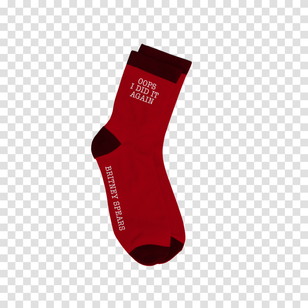 Oops I Did It Again Socks Accessories Britney Spears, Stocking, Christmas Stocking, Gift, Shoe Transparent Png