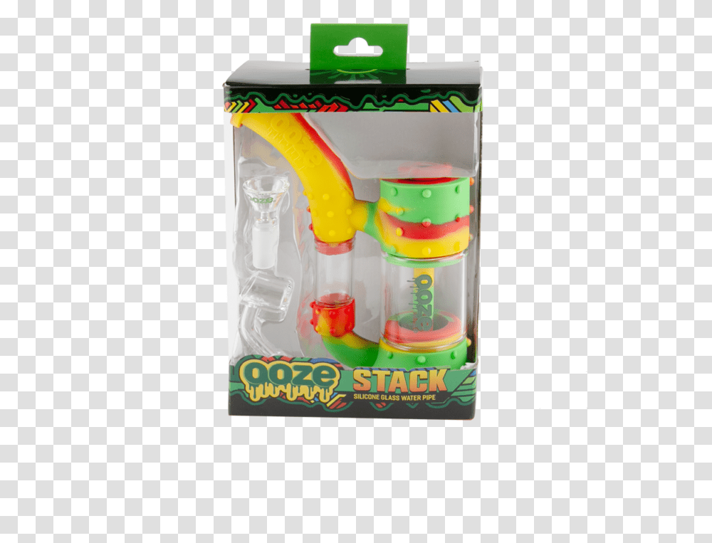 Ooze Stack Pipe Rasta Box Ooze Stack Silicone Water Pipe, Toy, Bottle, Shaker, Toothpaste Transparent Png