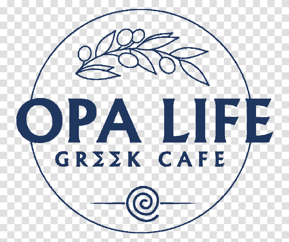 Opa Life Greek Cafe Logo, Label, Sticker Transparent Png