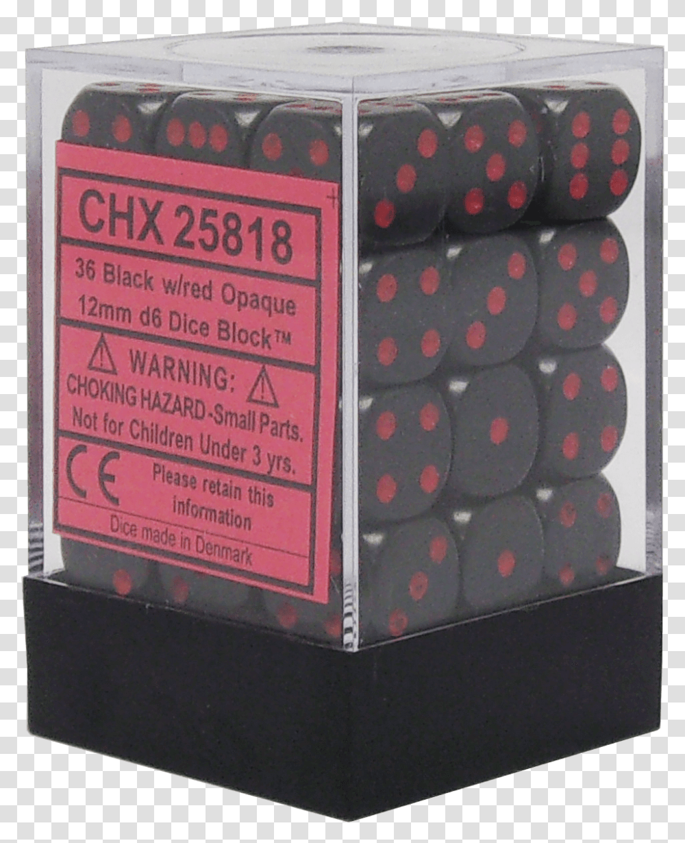 Opaque Black With Red 12mm D6 Fireworks, Furniture, Box, First Aid, Cabinet Transparent Png