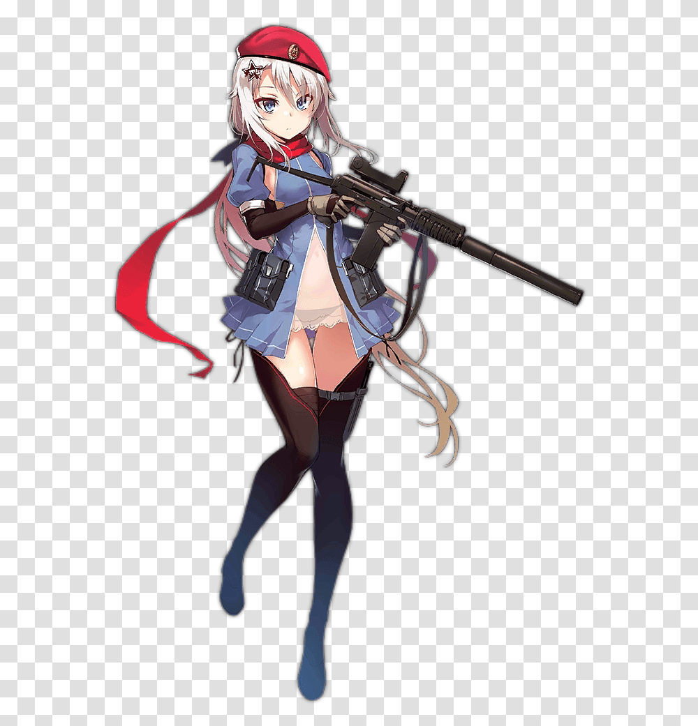 Opasnie Nyashkianime Nyashianimeanimegirls Frontlinemp5 9a 91 Girls Frontline, Gun, Weapon, Weaponry, Costume Transparent Png