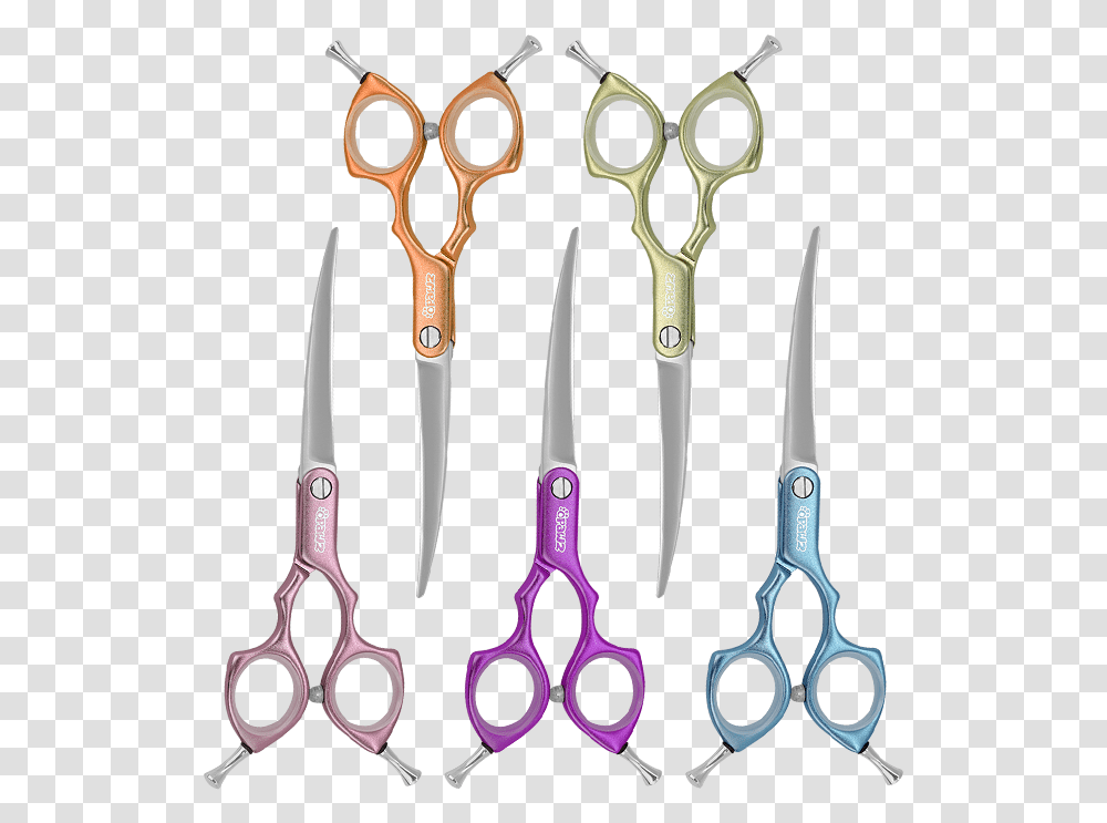 Opawz Asian Fusion Curve Grooming Shear Asian Fusion Grooming Scissors, Weapon, Weaponry, Blade, Shears Transparent Png