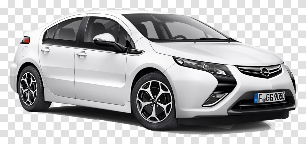 Opel Ampera White Background, Sedan, Car, Vehicle, Transportation Transparent Png