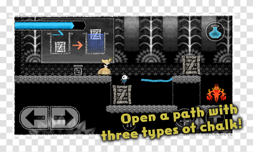 Open A Path With Three Types Of Chalk Pc Game, Poster, Advertisement, Final Fantasy, Super Mario Transparent Png