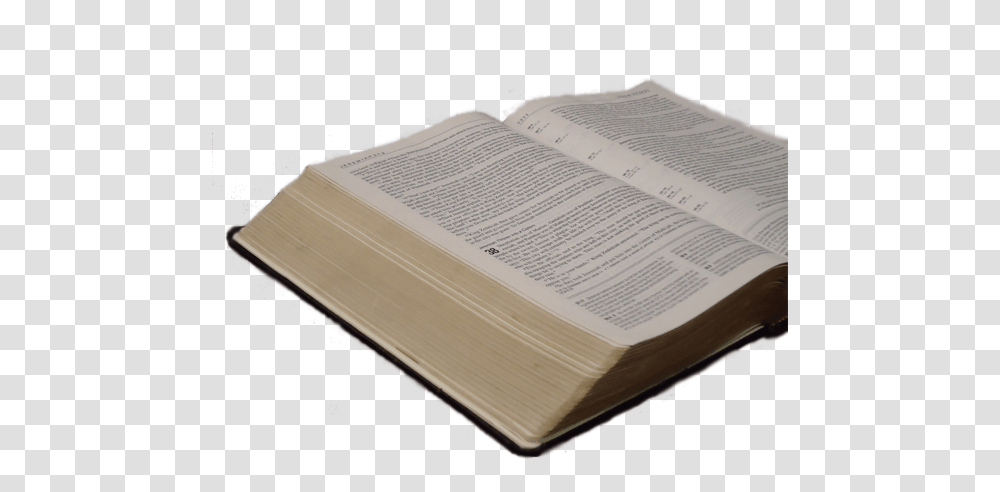 Open Bible, Book, Page, Tabletop Transparent Png