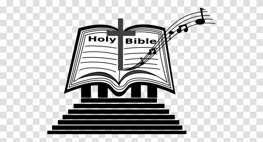 Open Bible Clip Art Bible Music, Label, Staircase, Stencil Transparent Png