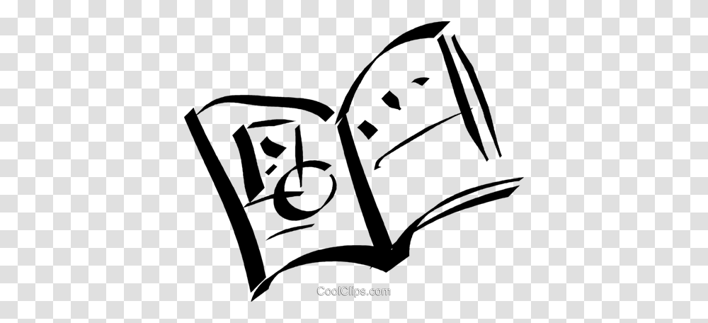 Open Book Royalty Free Vector Clip Art Illustration, Number, Stencil Transparent Png