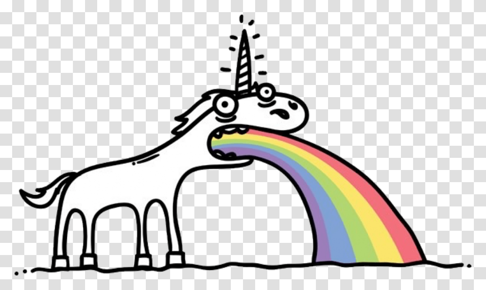 Open Books Clipart Unicorn Puking Rainbow, Outdoors, Nature, Horse, Mammal Transparent Png