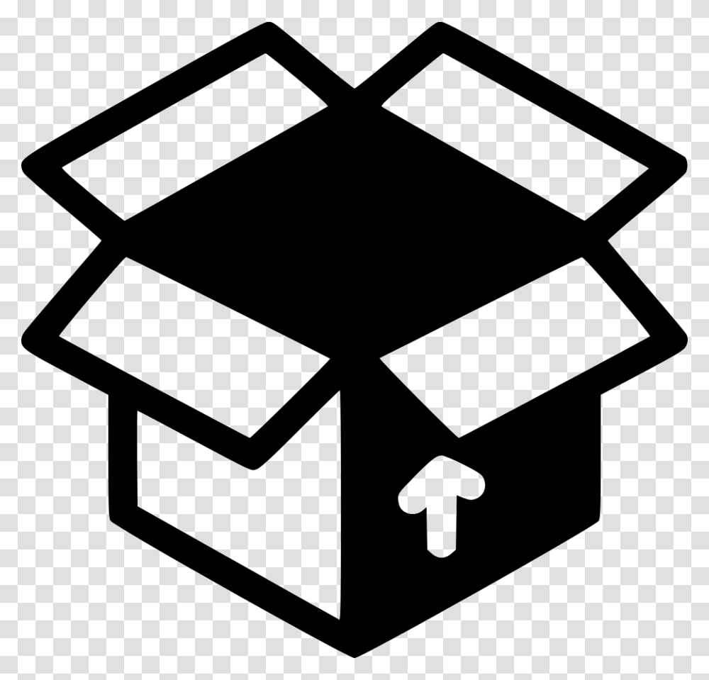 Open Box Pop Up Shop Icon, Stencil, Rug, Mailbox Transparent Png