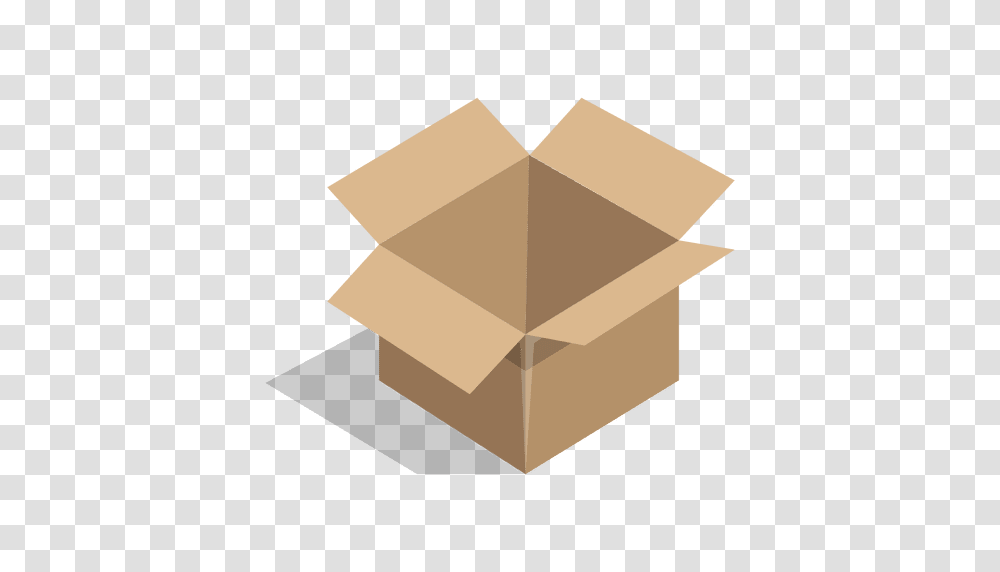 Open Cardboard Box Icon, Carton Transparent Png