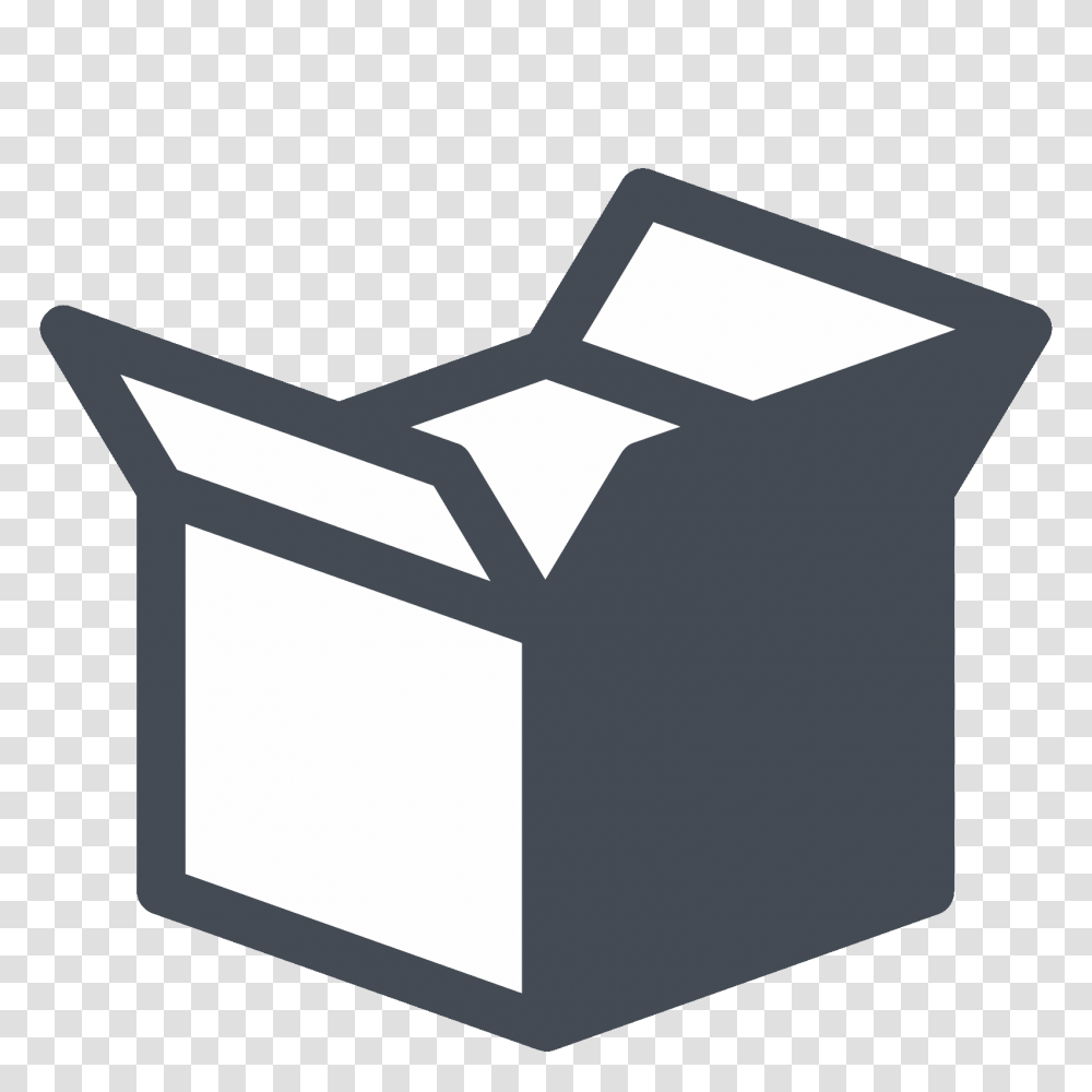 Open Delivered Box Icon, Furniture, Carton, Cardboard, Chair Transparent Png