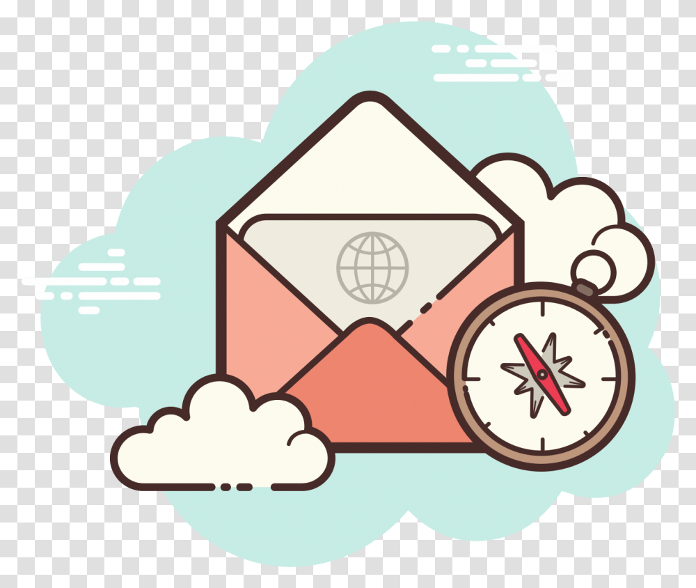 Open Envelope Navigator Icon Weather Icon Aesthetic Cloud, Mail Transparent Png