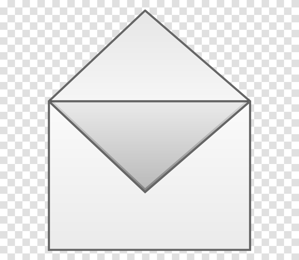 Open Envelope Svg Clip Arts Half Open Envelope Background, Mail, Triangle Transparent Png