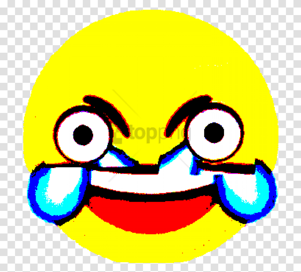 Open Eye Crying Laughing Emoji Deep Fried Laughing Emoji, Logo Transparent Png
