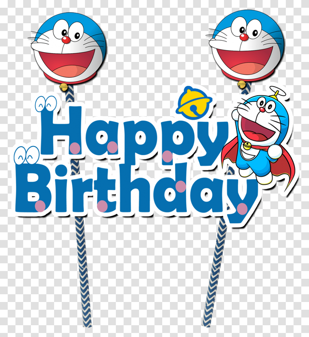 Open Full Size Doraemon Birthday Doraemon Happy Birthday Banner, Text Transparent Png