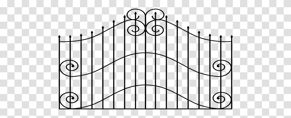 Open Gate Clipart, Number, Silhouette Transparent Png