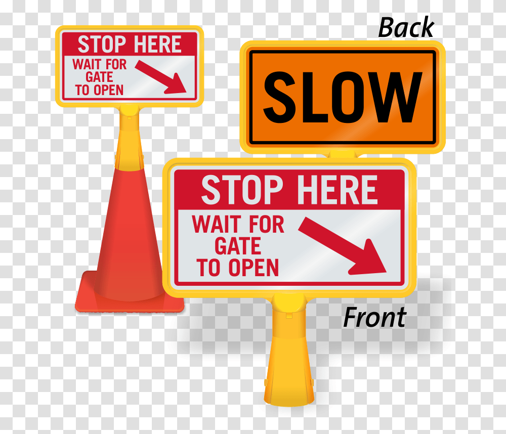 Open Gate, Road Sign Transparent Png
