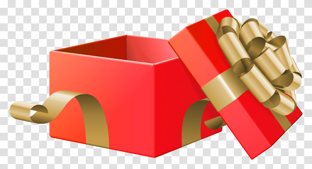 Open Gift Box Clipart Present Box Open Transparent Png