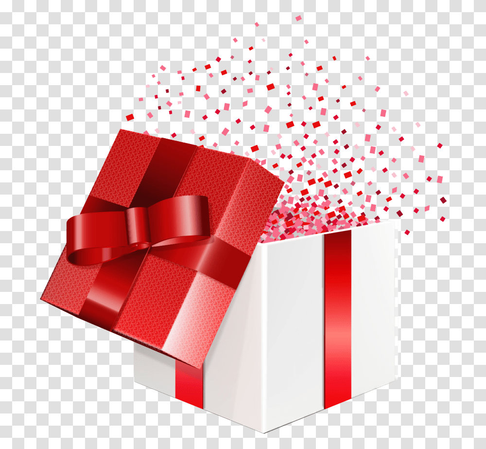 Open Gift Box, Paper Transparent Png