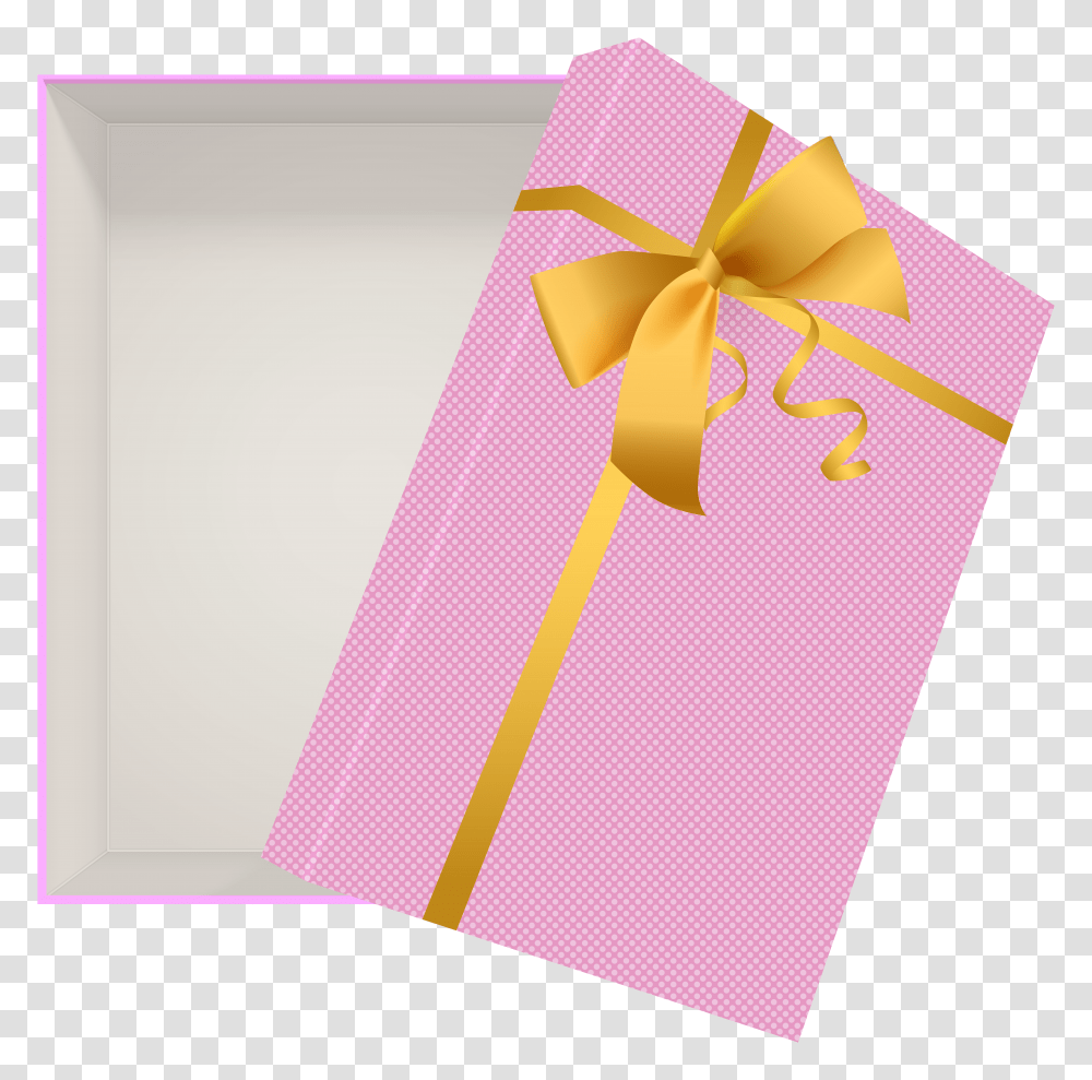 Open Gift Box Pink Clip Art Transparent Png
