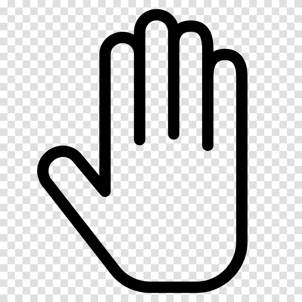 Open Hand Icon Open Hand Hand Finger Wait Gestures Stop Icon, Fork, Cutlery, Sign Transparent Png