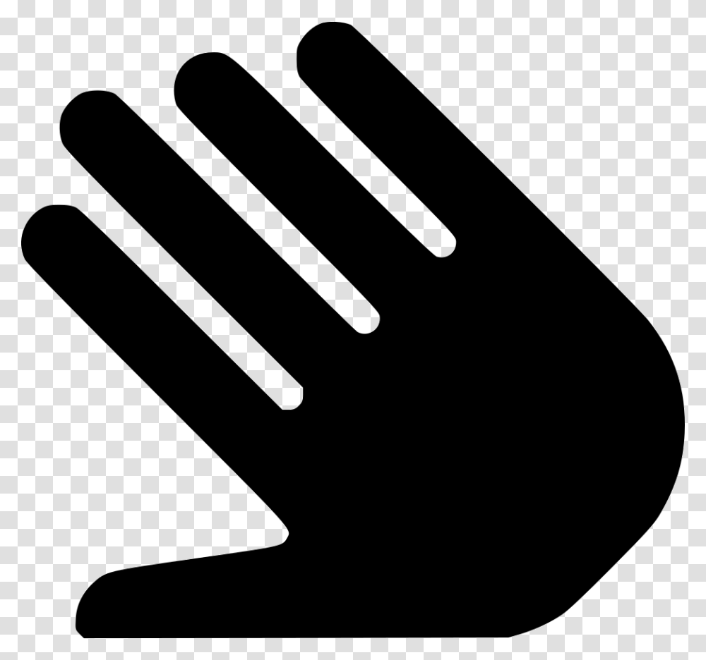 Open Hand Open Hand Black Icon, Apparel, Glove Transparent Png