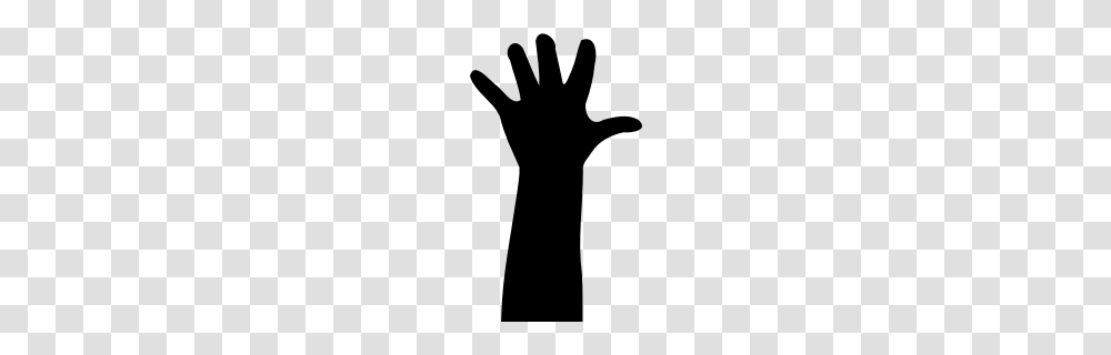 Open Hand Silhouette, Gray, World Of Warcraft Transparent Png