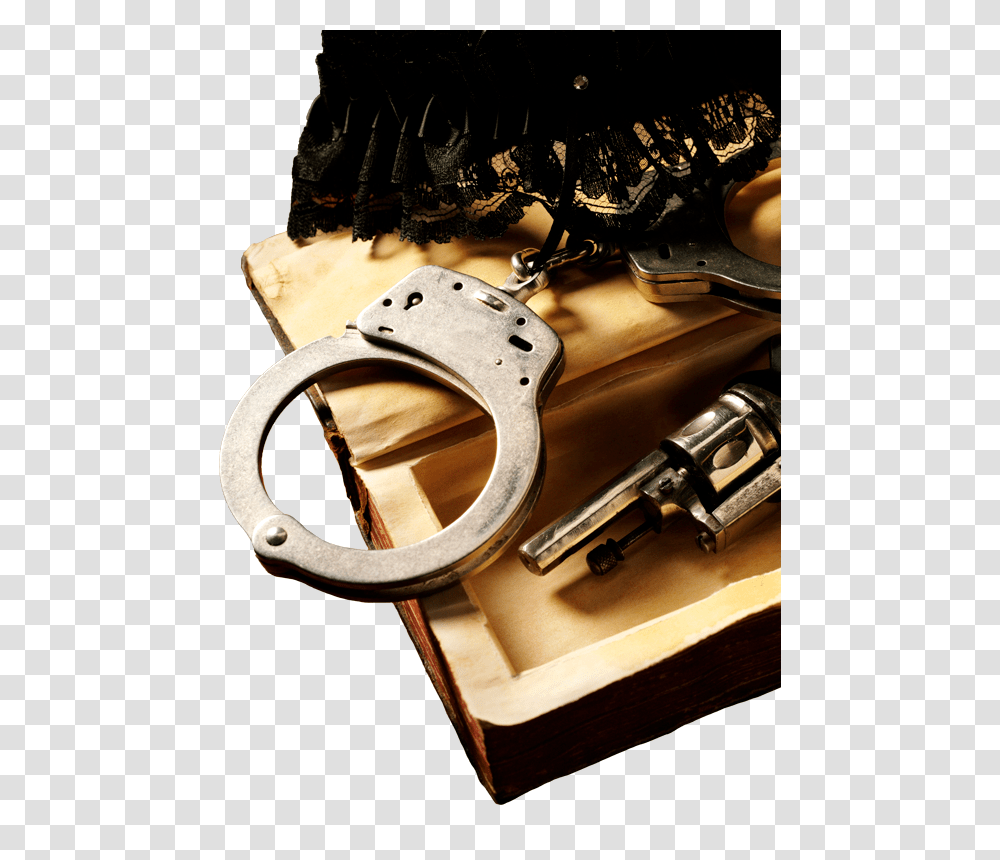 Open Handcuffs Murder Mystery Game, Gun, Weapon, Weaponry, Wristwatch Transparent Png