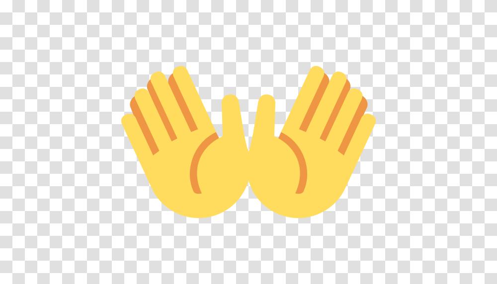 Open Hands Emoji, Glove, Apparel, Teeth Transparent Png