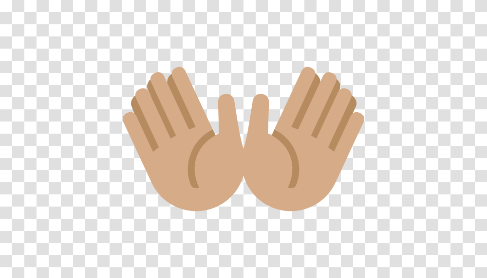 Open Hands Emoji With Medium Skin Tone Meaning And Pictures, Teeth, Mouth, Lip, Glove Transparent Png
