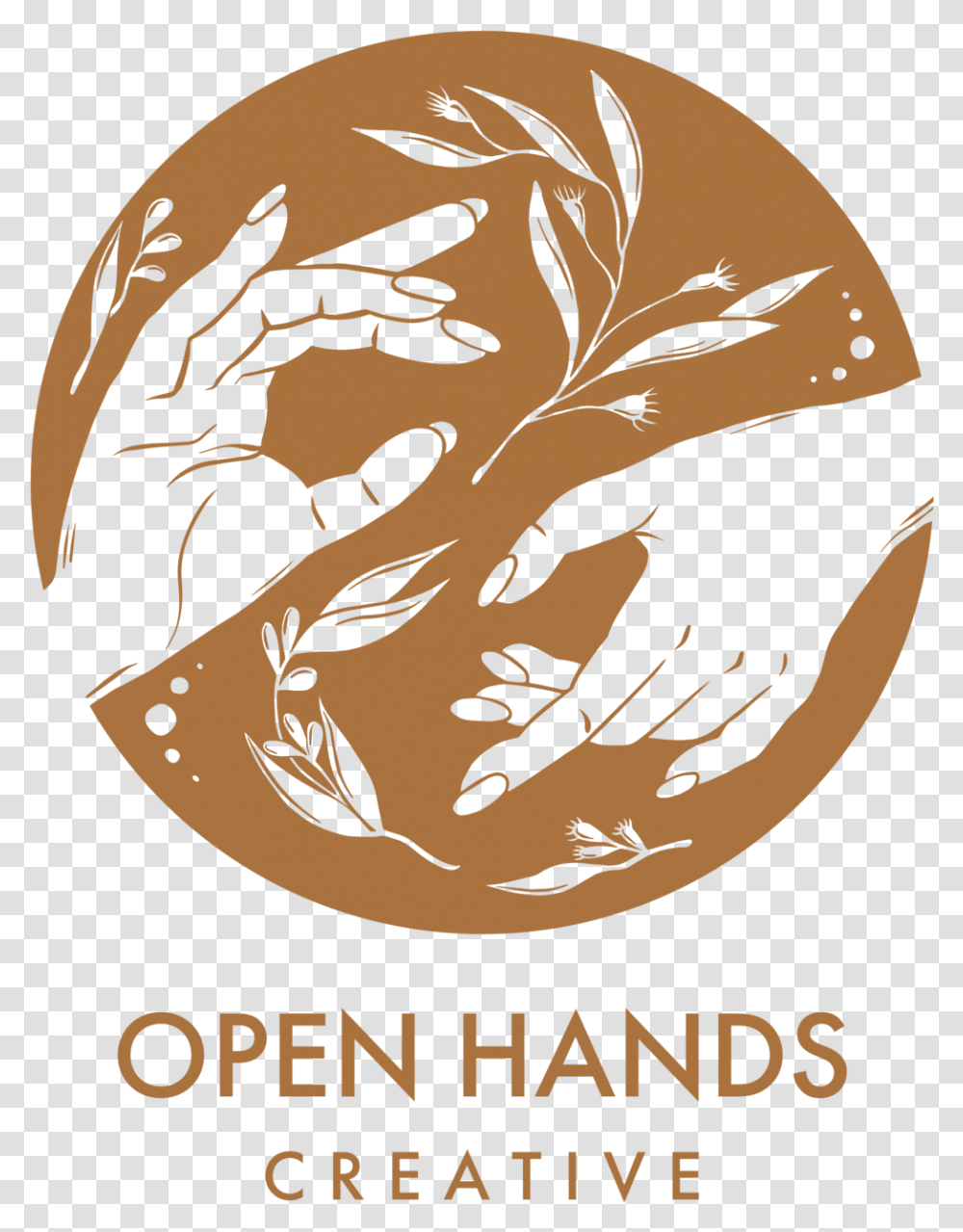 Open Hands Logo Circle Vector Honey Name, Poster, Advertisement, Dragon, Flyer Transparent Png