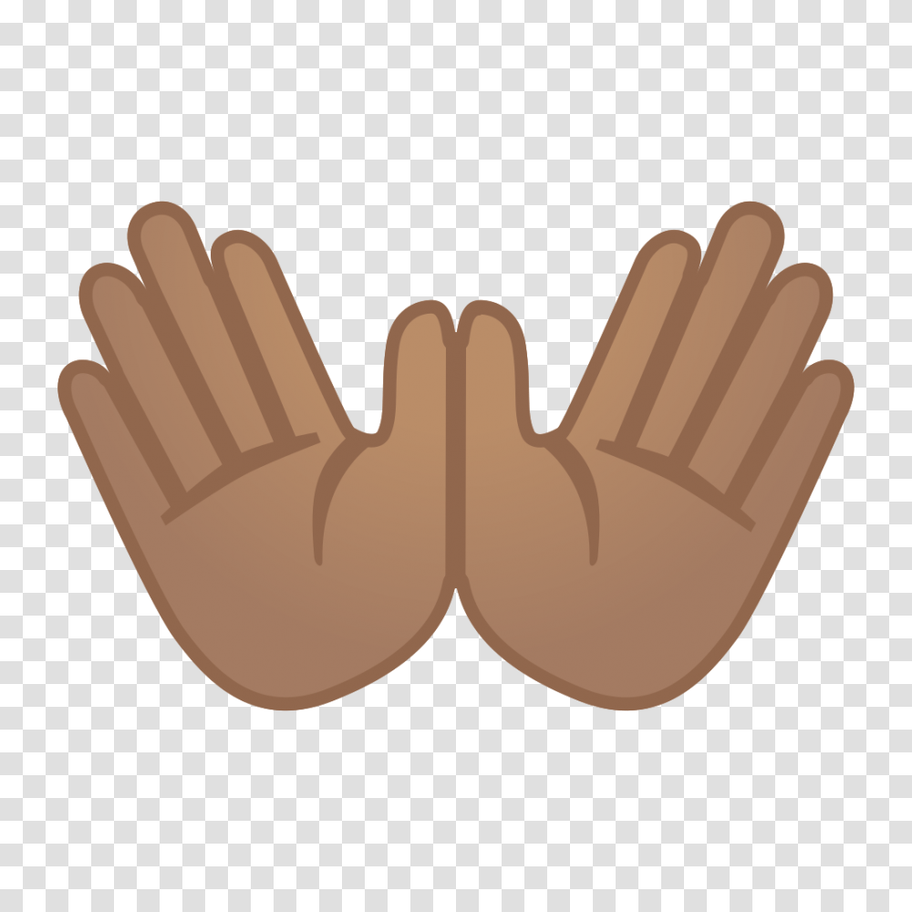Open Hands Medium Skin Tone Icon Noto Emoji People Bodyparts, Apparel, Glove, Mustache Transparent Png