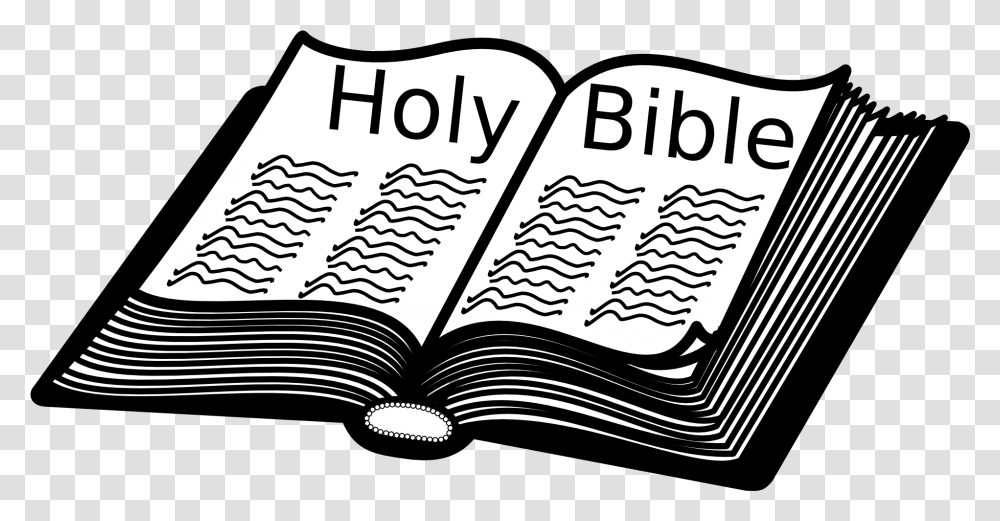 Open Holy Bible Clipart, Page, Flyer, Poster Transparent Png