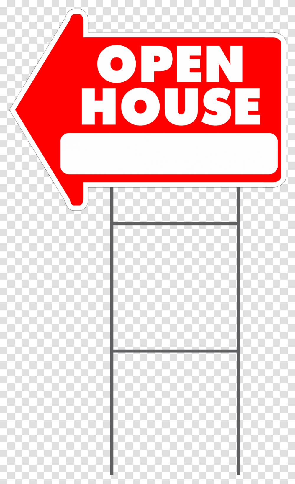 Open House Arrow Shape Yard Sign Screenyard Signs Open House Sign, Symbol, Text, Gas Pump, Machine Transparent Png