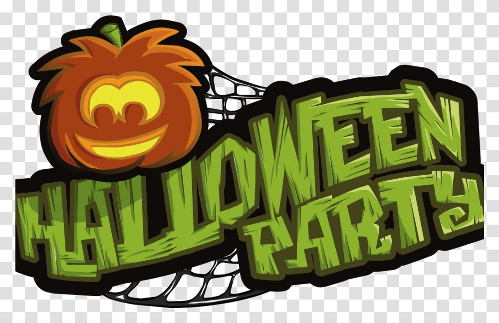 Open House Clip Art Images Decorating Interior Of Your Club Penguin Halloween Party Logo, Plant, Text, Word, Produce Transparent Png