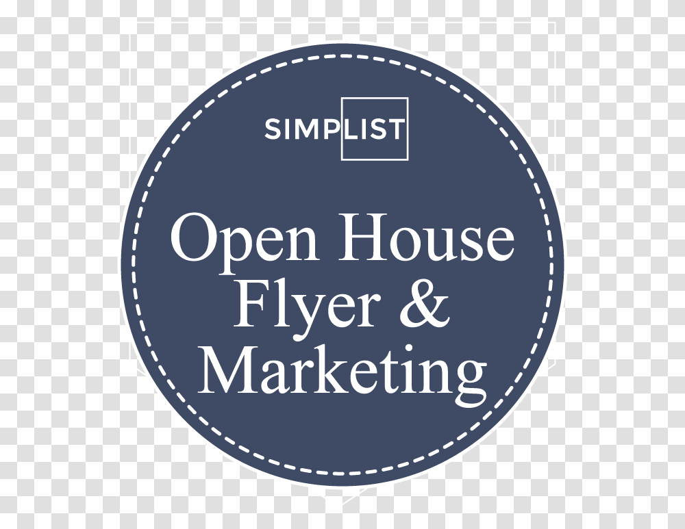 Open House Flyer & Marketing Circle, Label, Text, Sticker, Word Transparent Png