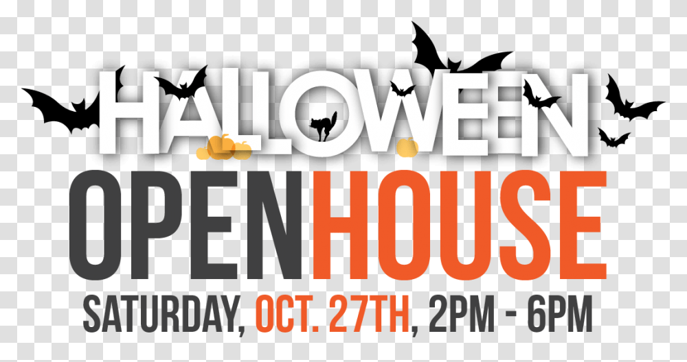 Open House Halloween Party, Label, Word, Advertisement Transparent Png