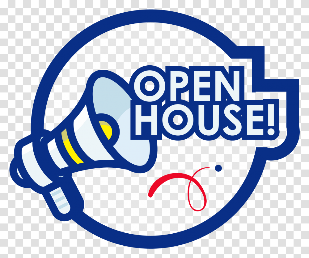 Open House Right Arrow Clip Art, Label, Text, Light, Leisure Activities Transparent Png