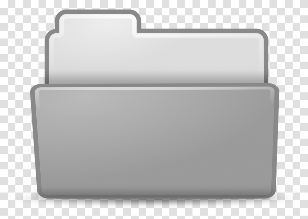 Open Icon Gray, File Binder, File Folder, Mailbox, Letterbox Transparent Png