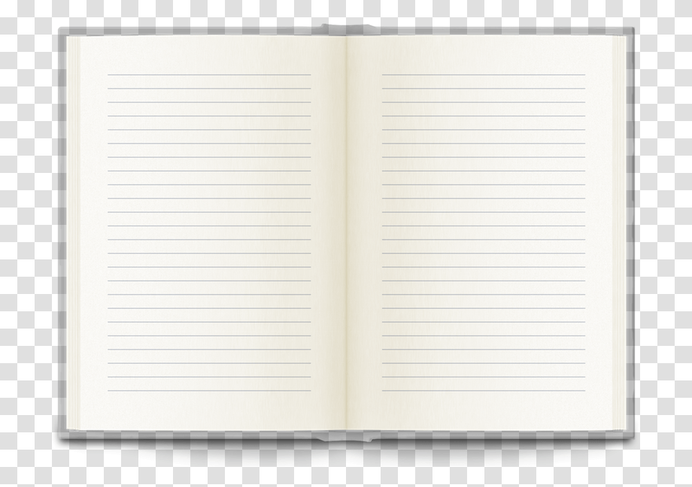 Open Lined Notebook, Page, Diary Transparent Png