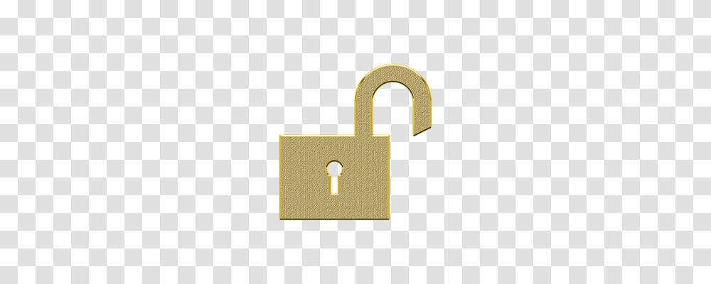 Open Lock Cross, Security Transparent Png