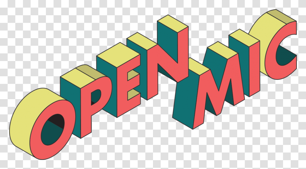 Open Mic Logo Open Mic Font, Word, Alphabet, Crowd Transparent Png