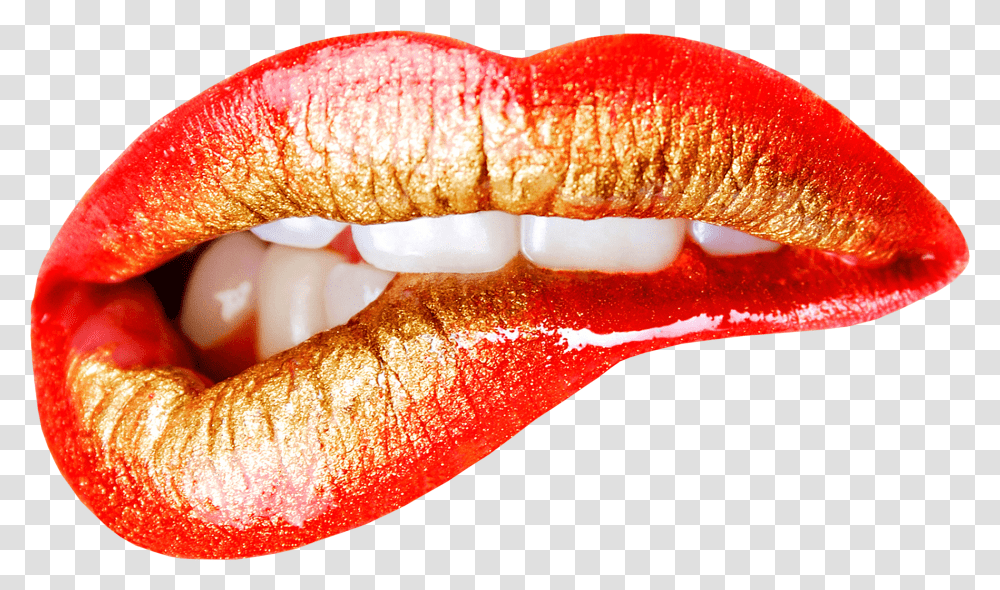 Open Mouth Side Woman Lips, Teeth, Tongue, Lipstick, Cosmetics Transparent Png