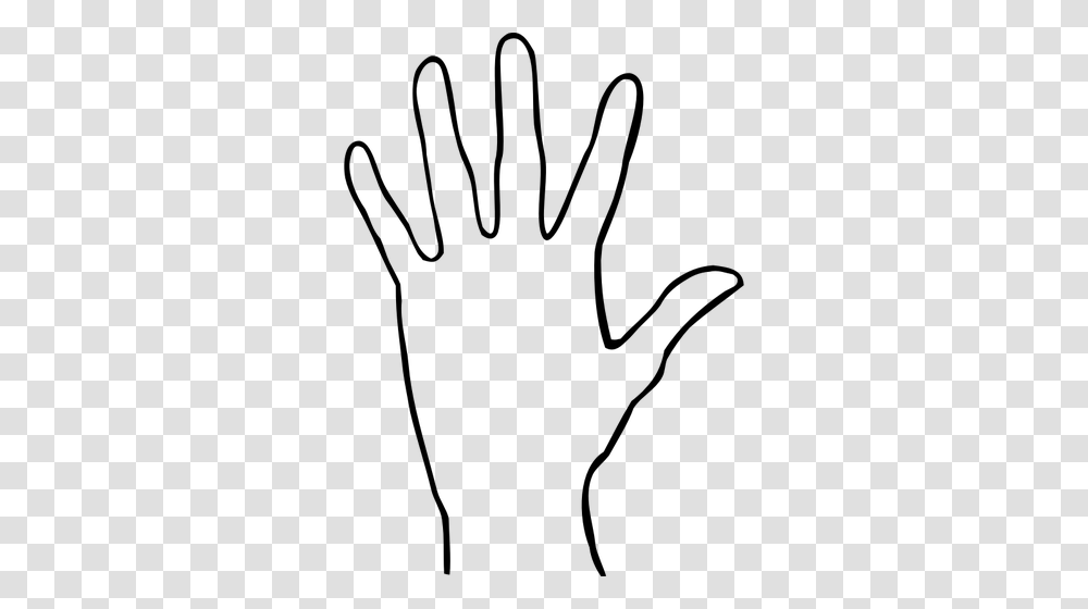 Open Palm Outline Vector Graphics, Gray, World Of Warcraft Transparent Png