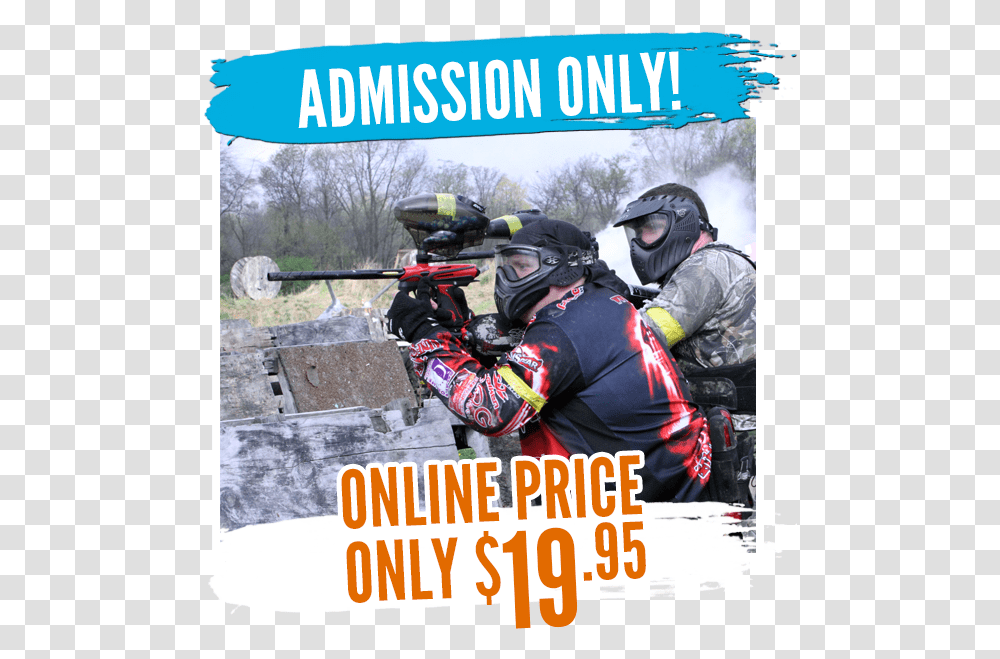 Open Play Admission Only Paintball, Person, Human, Helmet Transparent Png