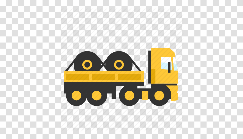 Open Roles Semi Steel Trailer Transport Truck Icon, Tractor, Vehicle, Transportation, Bulldozer Transparent Png
