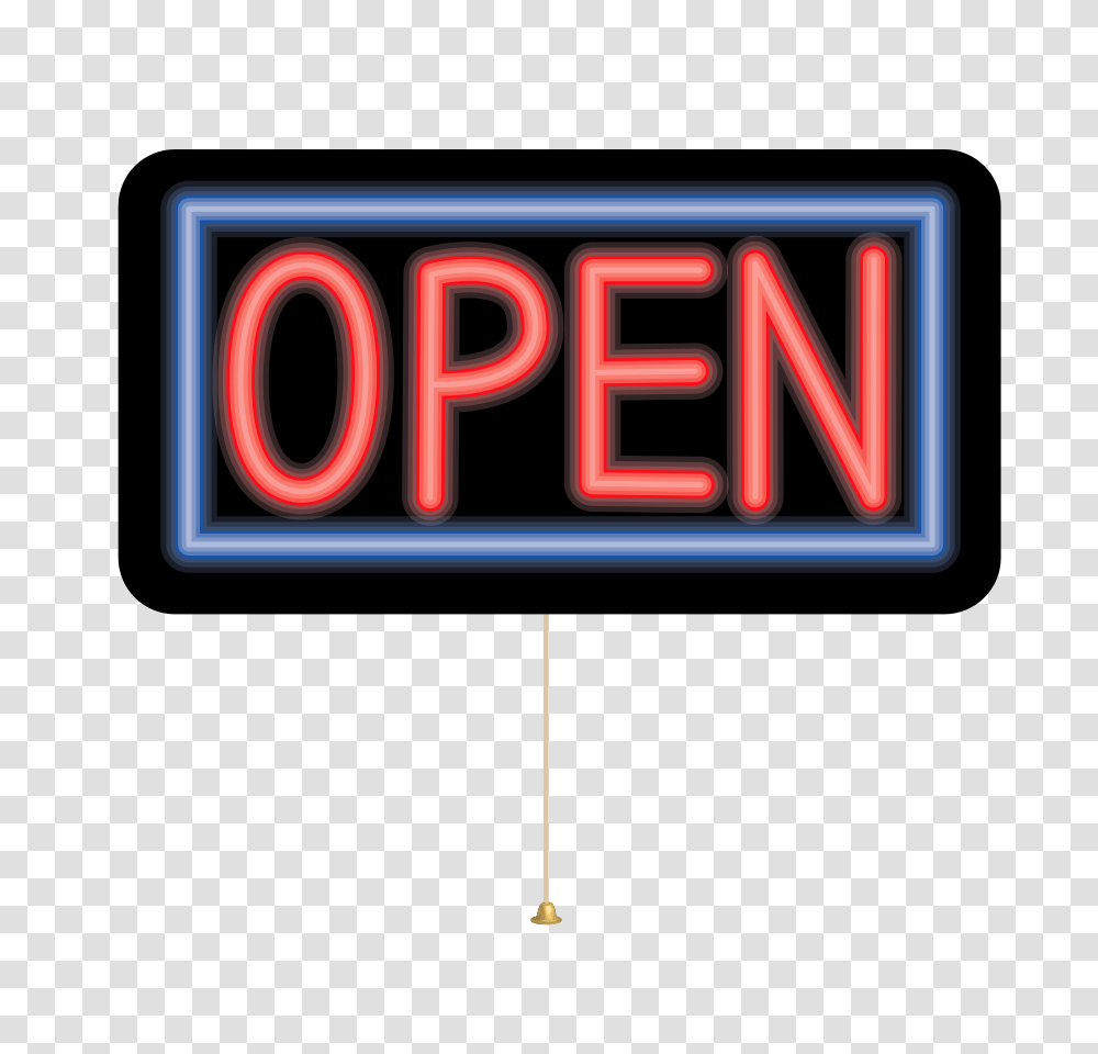 Open Sign Clip Art, Light, Neon, Number Transparent Png