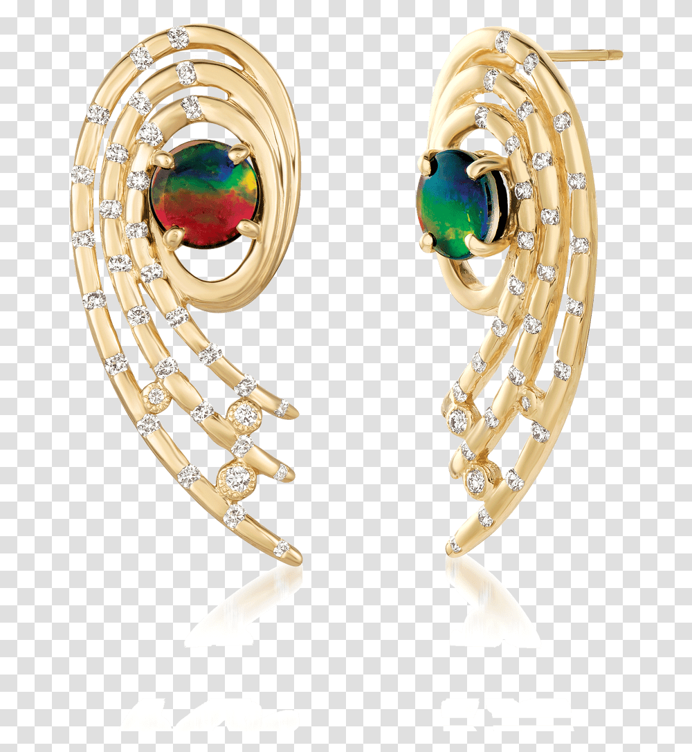 Open Spiral Martha Seely 14k Diamond Earrings By Korite, Jewelry, Accessories, Accessory, Gemstone Transparent Png