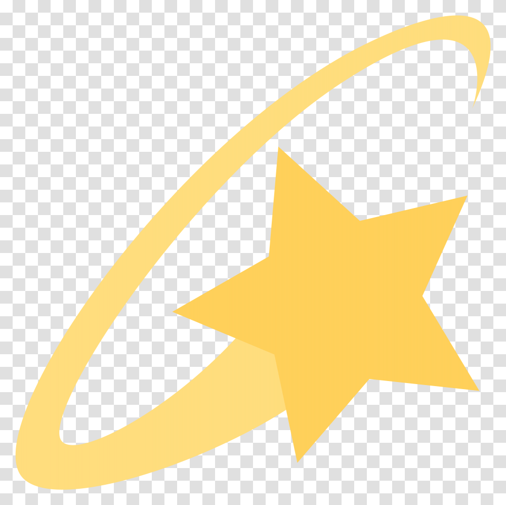 Open Star Emoji Background Clipart Full Size Background Shooting Star Emoji, Axe, Tool, Symbol, Star Symbol Transparent Png
